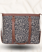 Floral Canvas office bag for women