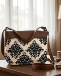 Classic Damask  Crossbody Sling Bag
