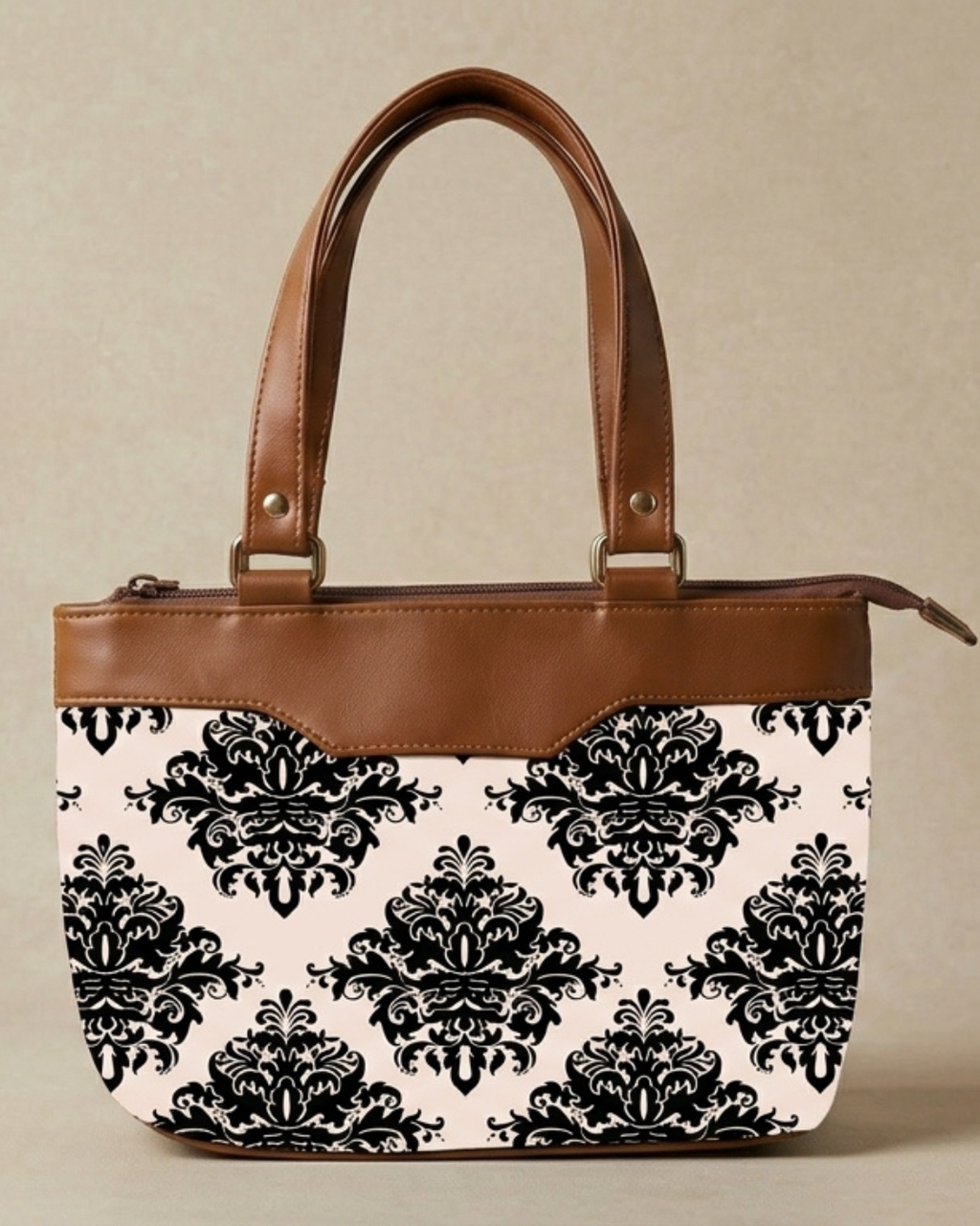 Elegant Damask  Satchel Handbag for Women