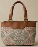 Vintage Floral Satchel Handbag for Women