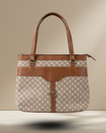 Beige Monogram office bag for women