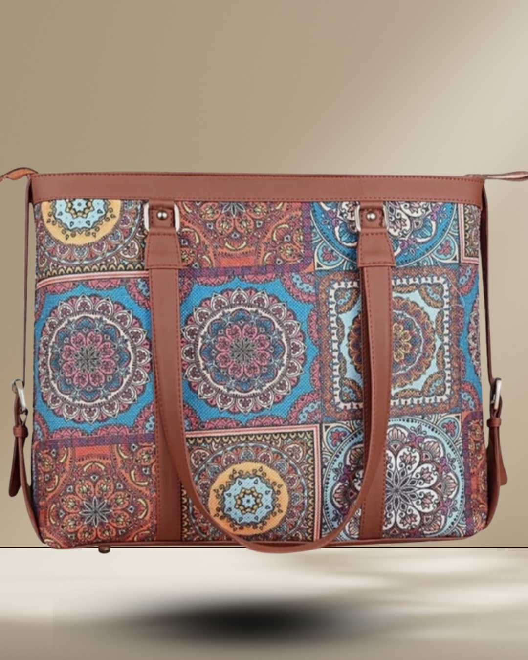Multicolor Mandala office bag for women