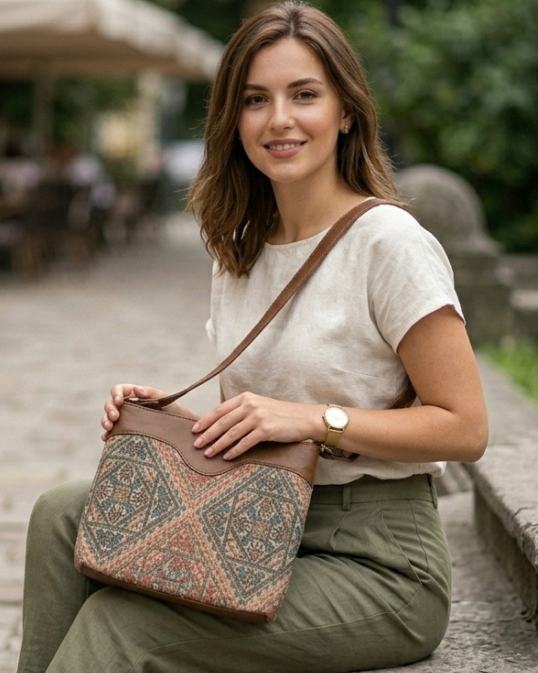 Ethnic Crossbody Sling Bag