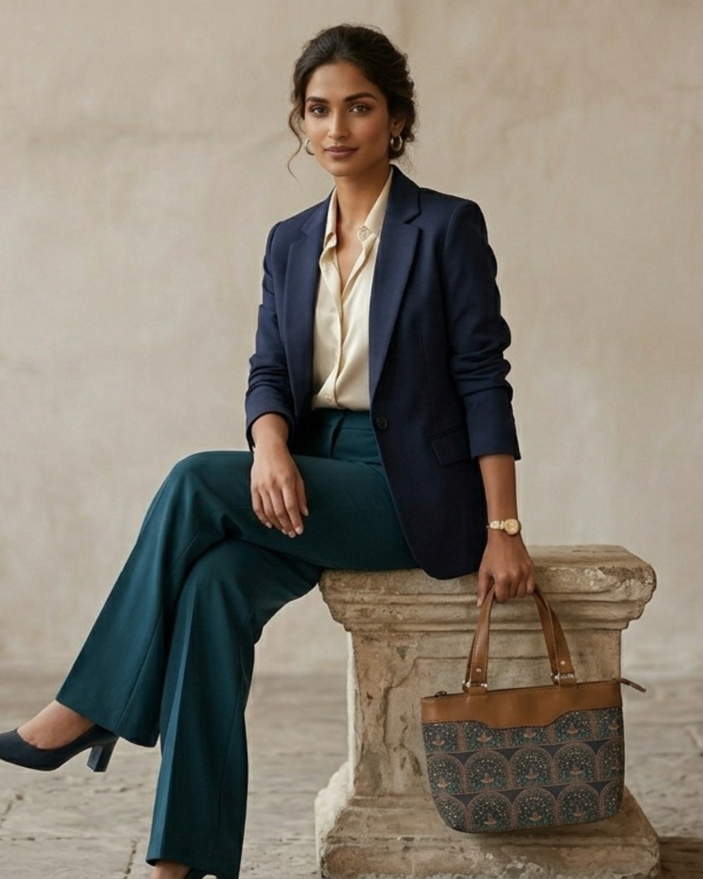 Ethnic jute Satchel Handbag for Women