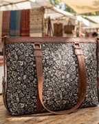 Floral Canvas office bag for women
