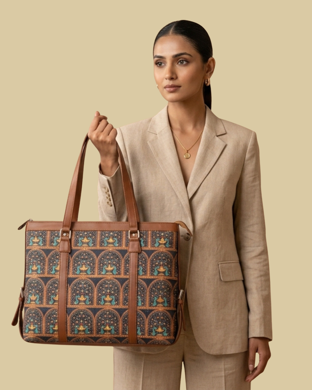 Multicolor Ethnic office bag for women