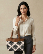 Elegant Damask  Satchel Handbag for Women