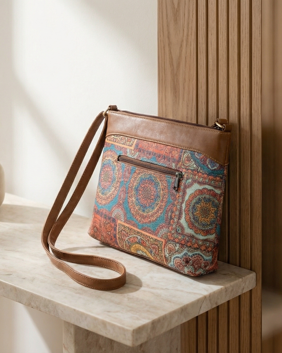 Multicolor Mandala Crossbody Sling Bag