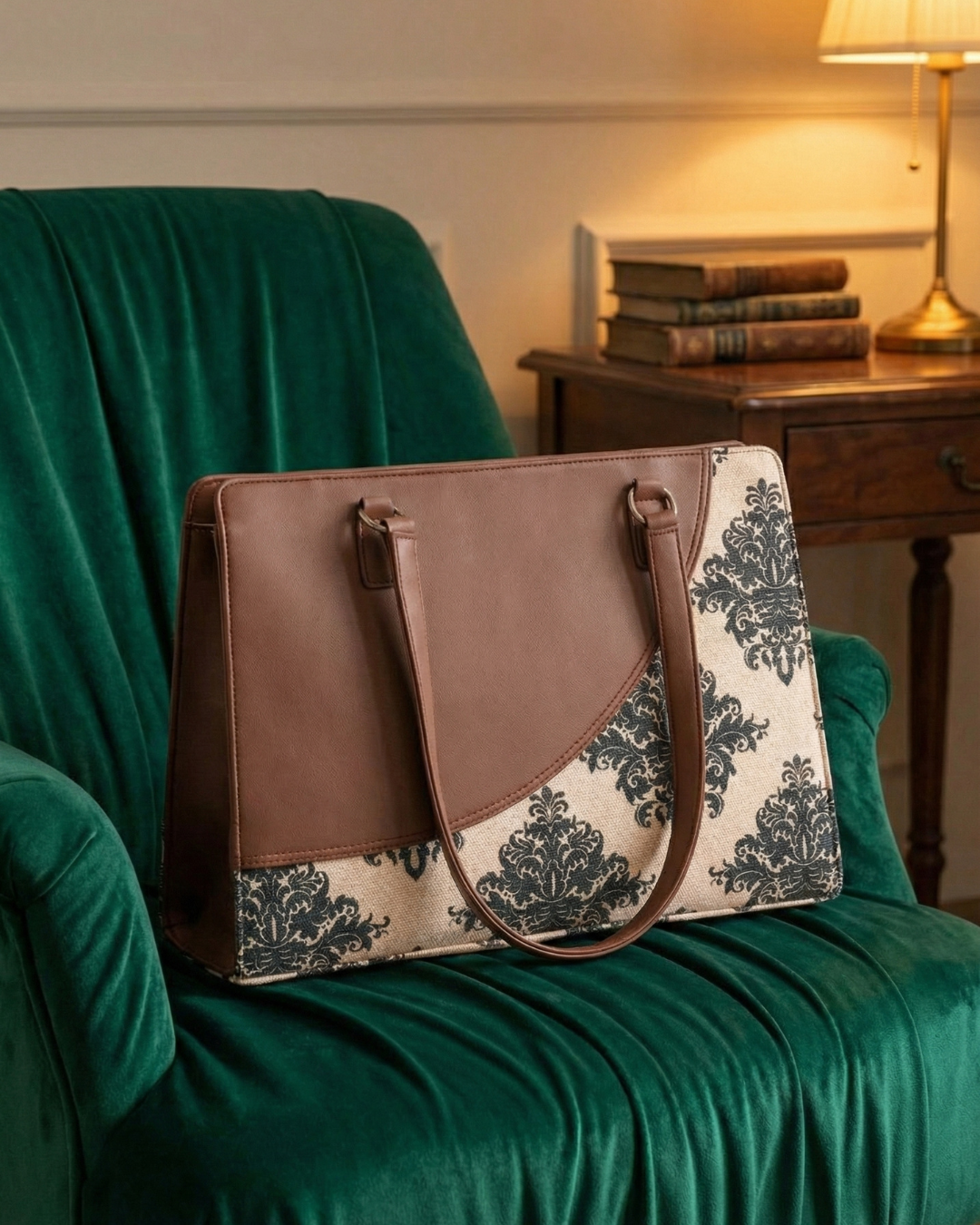 Women Premium Faux Leather Office Chic Carry Bag