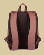 Multicolor Ethnic Tile Backpack with Faux Leather Finish & Laptop Storage