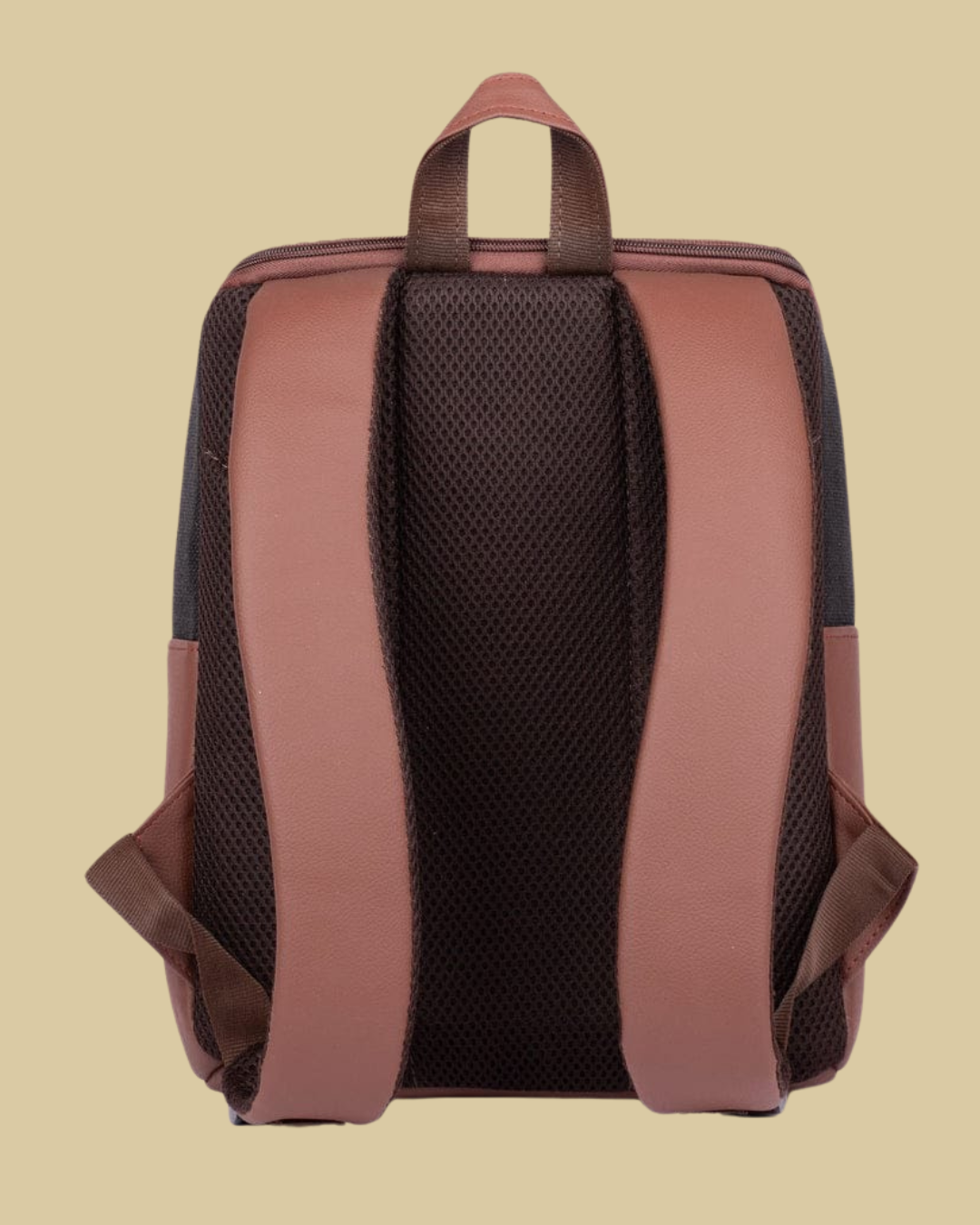 Multicolor Ethnic Tile Backpack with Faux Leather Finish & Laptop Storage