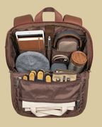 Multicolor Ethnic Tile Backpack with Faux Leather Finish & Laptop Storage