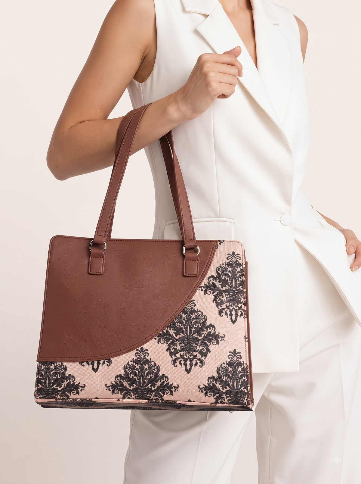 Women Premium Faux Leather Office Chic Carry Bag