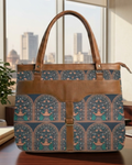 Ethnic Arch  Shoulder Bag Faux Leather Handles for Women