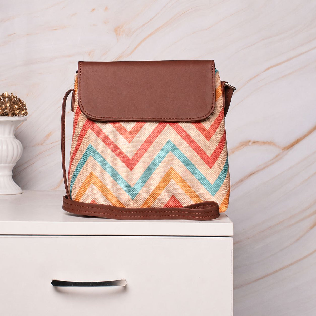 WavBeach Flap Sling Bag