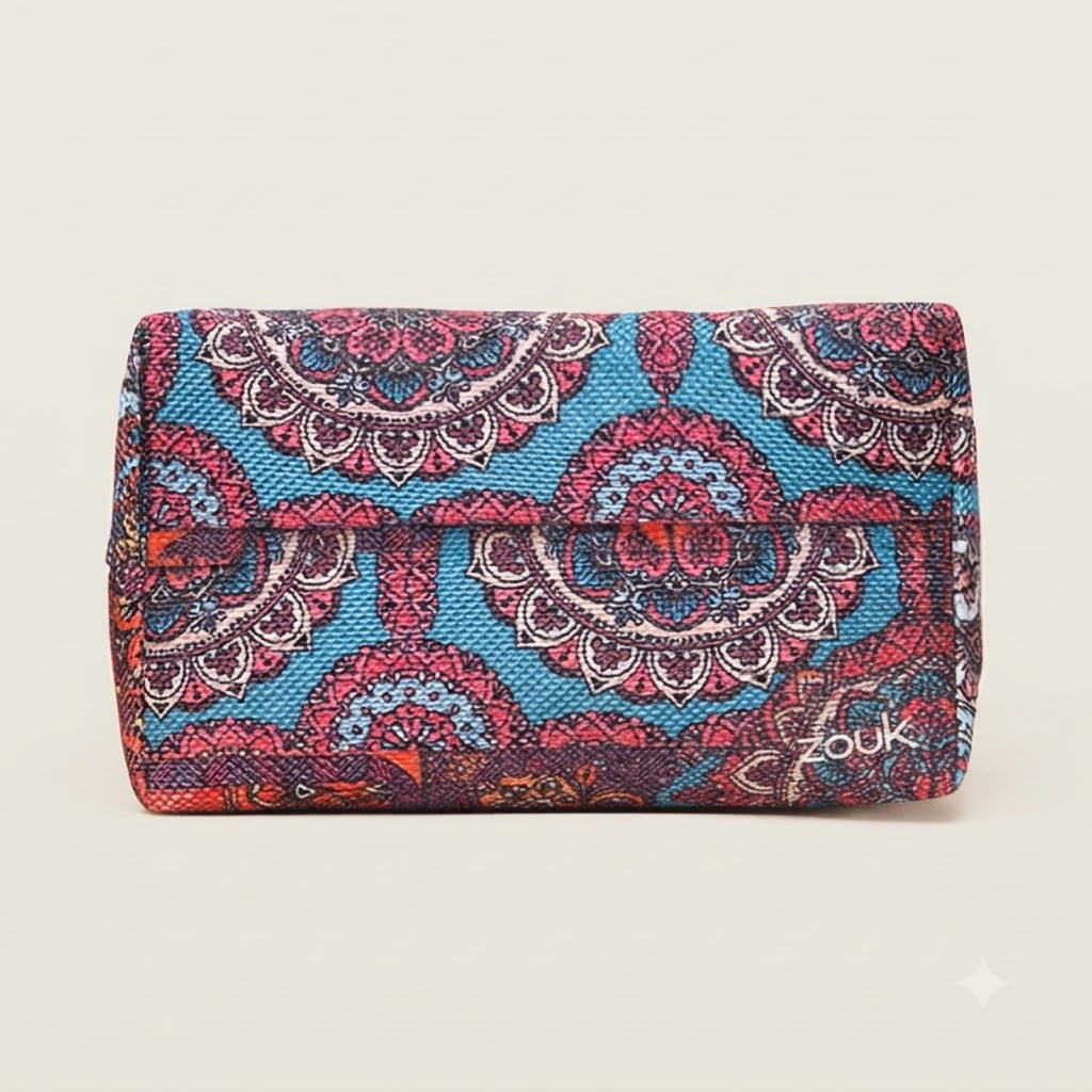 Multicolor Mandala Print Flap Sling Bag